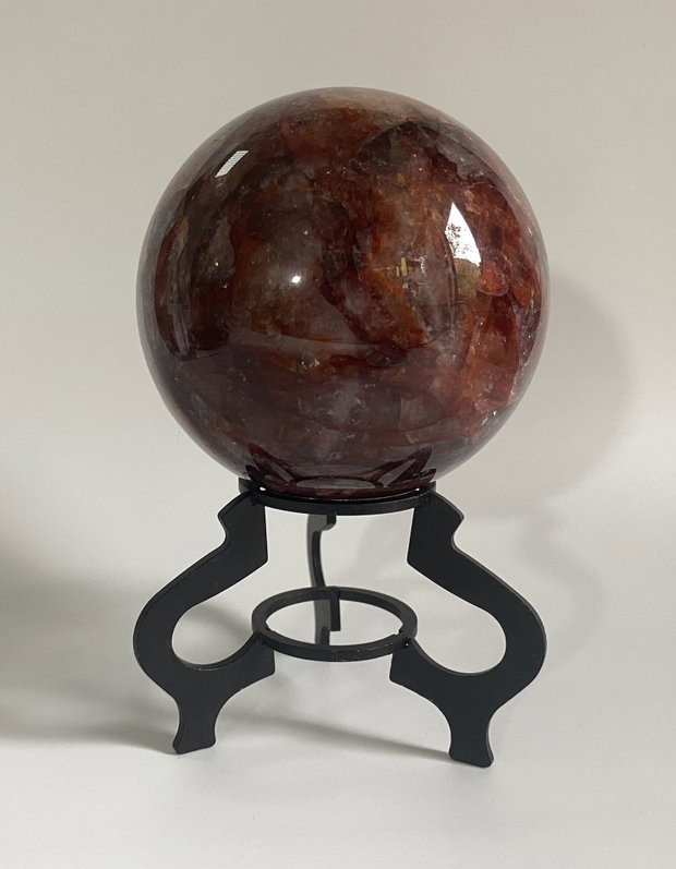 Cuart Hematoid Rosu - Sfera din piatra semipretioasa