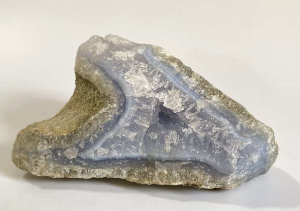 Agat Albastru Lace (Calcedonie) - Specimen piatra bruta