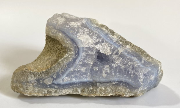 Agat Albastru Lace (Calcedonie) - Specimen piatra bruta