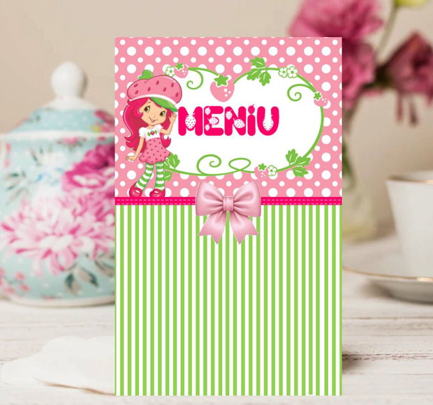 Set toppere candy bar Căpșunica