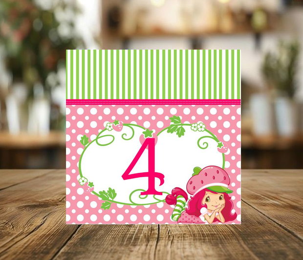 Set toppere candy bar Căpșunica