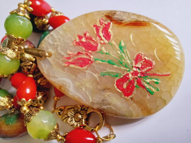 Agate - Coral - Jad