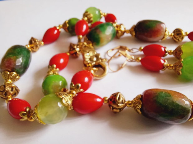 Agate - Coral - Jad