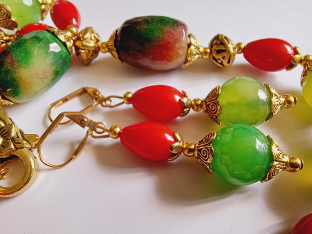 Agate - Coral - Jad