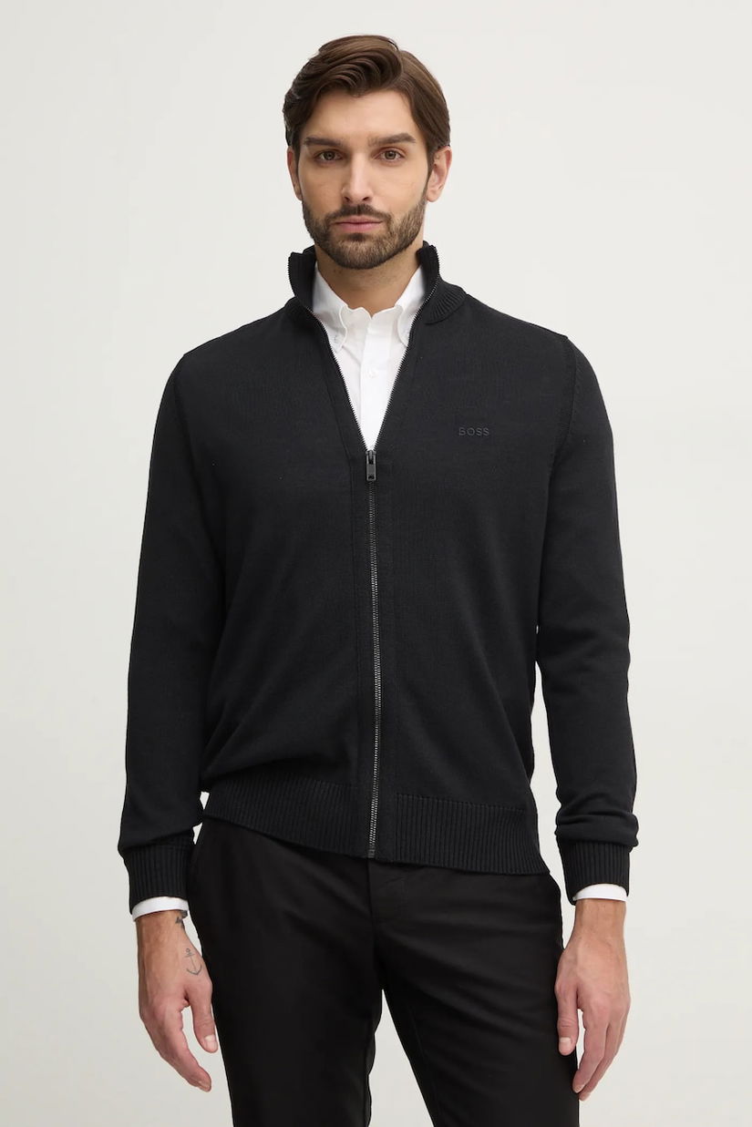 Boss Orange pulover bărbați, culoarea negru, 50501750
