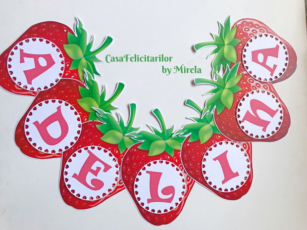 Ghirlandă Căpșunica personalizată