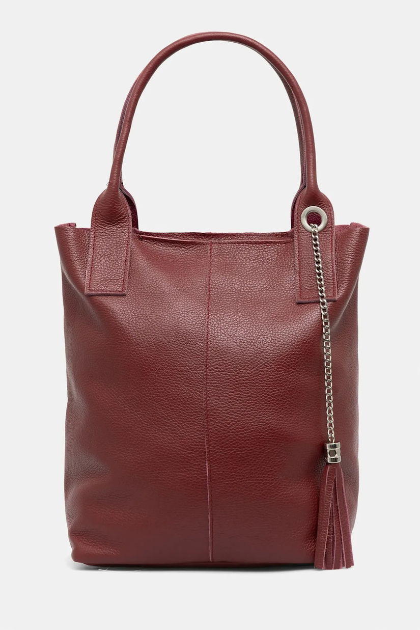 Answear Lab poseta de piele culoarea maro