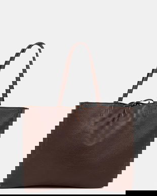 Answear Lab poseta de piele culoarea bordo