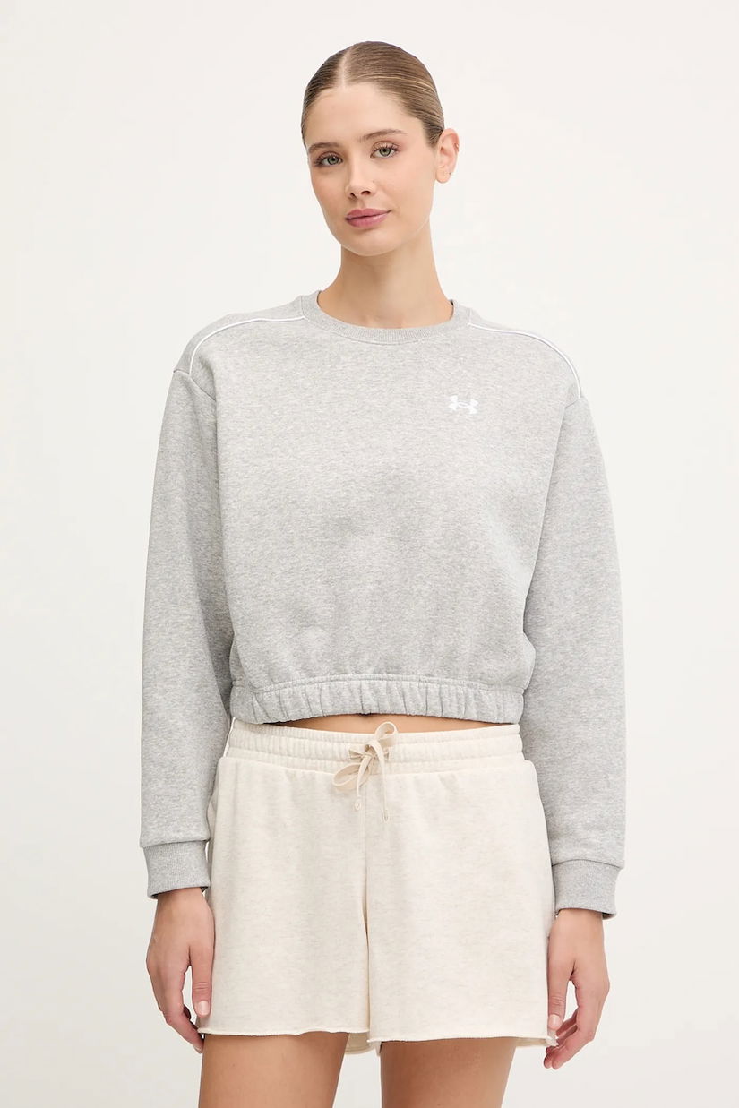 Under Armour bluză Rival culoarea gri, melanj, 6007035