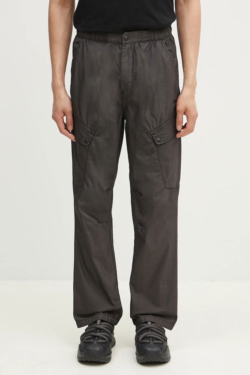 Napapijri pantaloni M-Senio Cargo bărbați, culoarea negru, NP0A4IDV9411