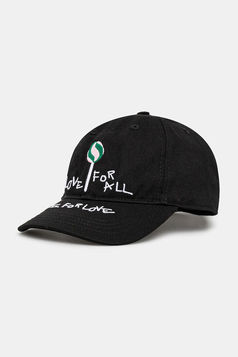 Fiorucci șapcă de baseball din bumbac Lollipop culoarea negru, cu imprimeu, U02SPAHA135CO01BK03