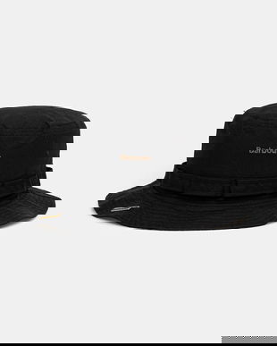 Barbour pălărie din bumbac Transport Fisherman culoarea negru, MHA0908