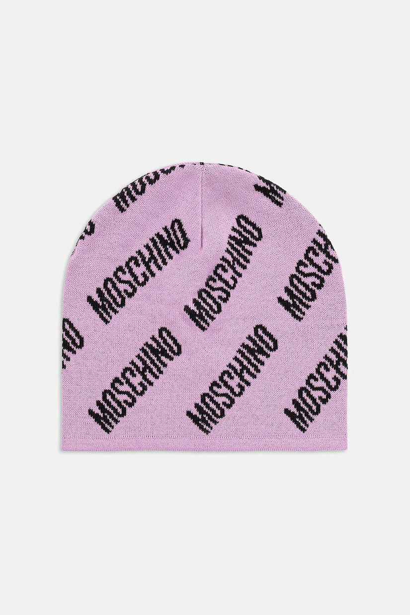 Moschino căciulă de lână culoarea violet, M5859 60112