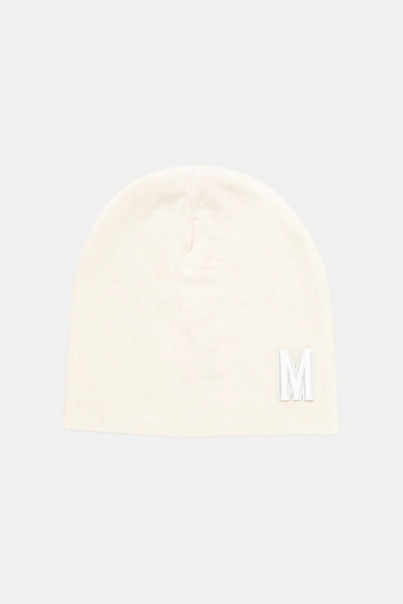 Moschino căciulă de lână culoarea bej, M5877 60803