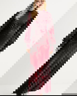 Gestuz rochie culoarea bordo, maxi, evazați, 10910631