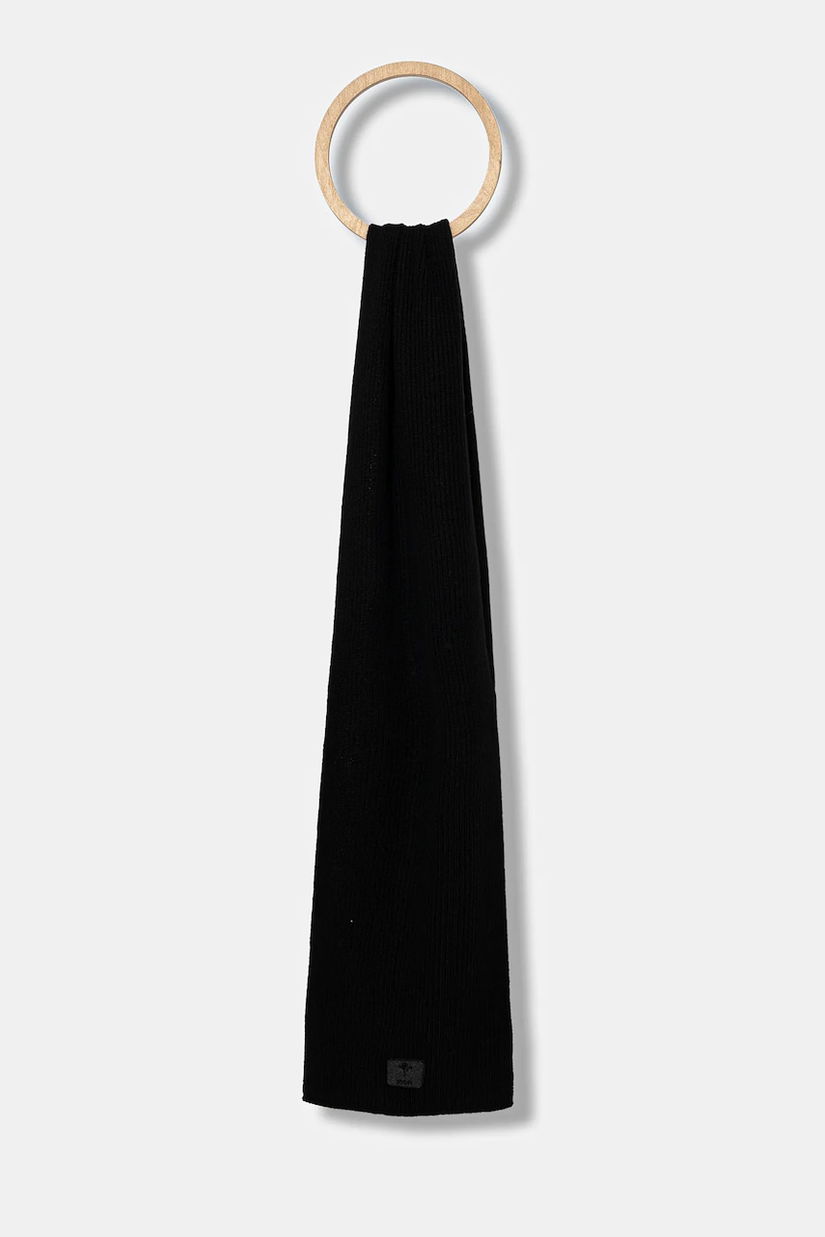 Joop! eșarfă de lână culoarea negru, uni, 30038492