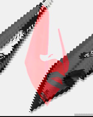 Moschino eșarfă de mătase culoarea roșu, cu imprimeu, M3287 3549