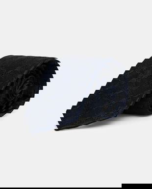 Joop! cravată de mătase culoarea bleumarin, 30047668