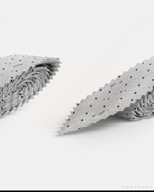 Moschino cravată de mătase culoarea gri, M5513 55058