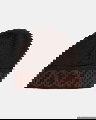 Moschino căciulă de lână culoarea maro, M3349 65457