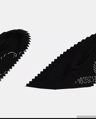 Moschino căciulă de lână culoarea negru, M3332 65451