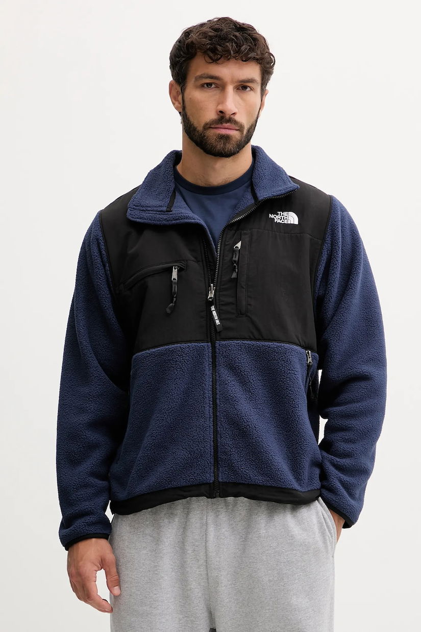 The North Face hanorac fleece Retro Denali culoarea bleumarin, cu imprimeu, NF0A88XH92A1