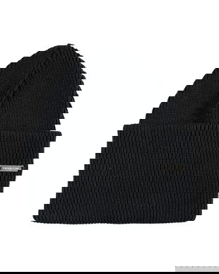 Didriksons căciulă din bumbac RIVER culoarea negru, 505756