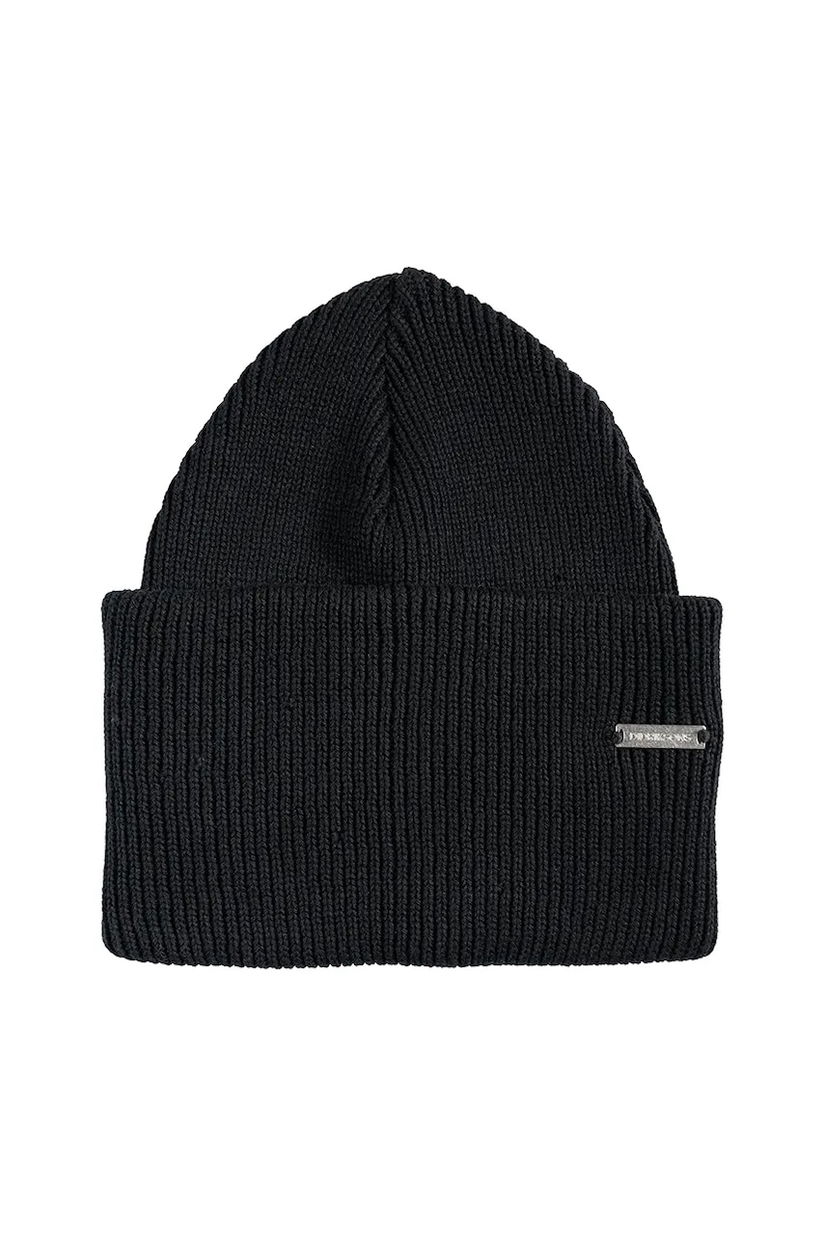 Didriksons căciulă din bumbac RIVER culoarea negru, 505756