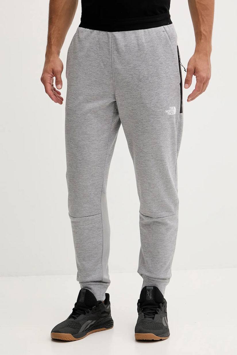 The North Face pantaloni de antrenament culoarea gri, melanj, NF0A893SEB91