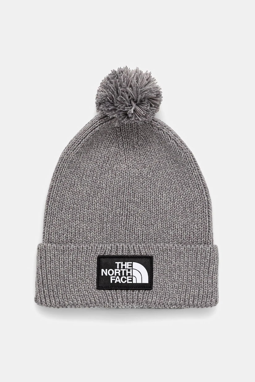 The North Face căciulă TNF Logo Box culoarea gri, NF0A8CHFDYY1