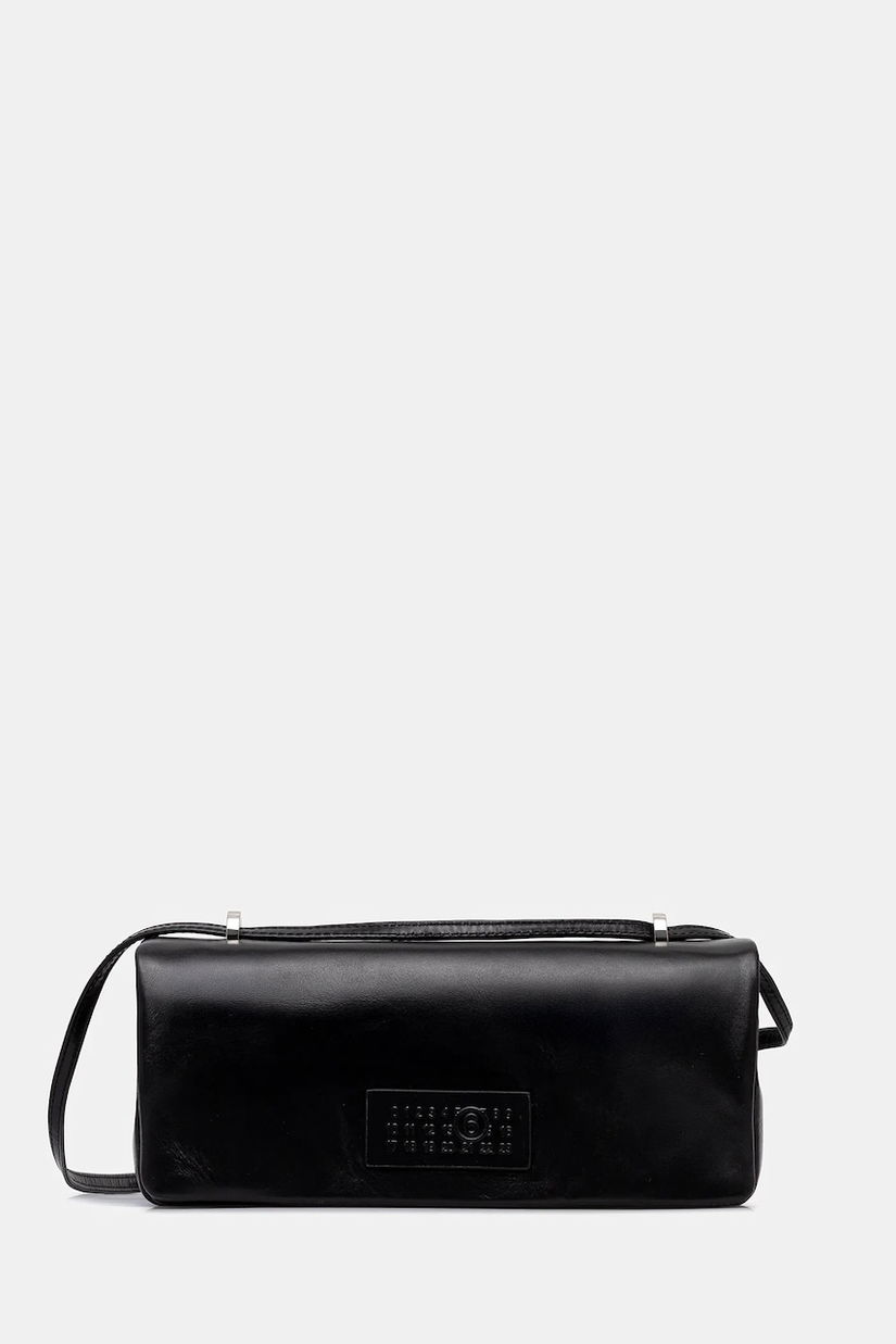 MM6 Maison Margiela poșetă de piele culoarea negru, SB5ZH0022.P7187.T8013