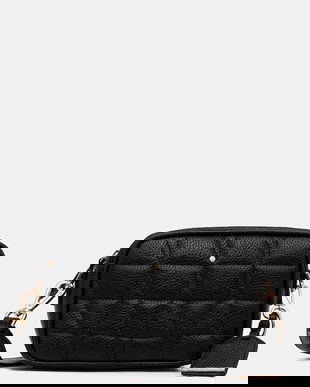 Geox poșetă de piele NARCISIA culoarea negru, D45K2A 00046