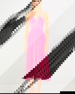 Morgan rochie culoarea bordo, mini, evazați, ROCE