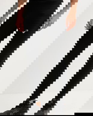 Asics leggins de antrenament CORE WINTER culoarea negru, cu imprimeu, 2011D368