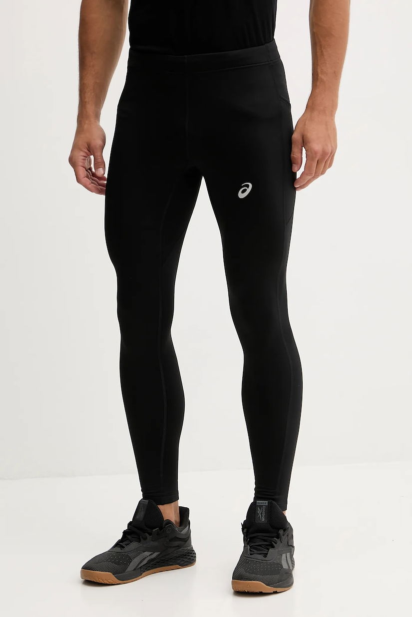 Asics leggins de antrenament CORE WINTER culoarea negru, cu imprimeu, 2011D368