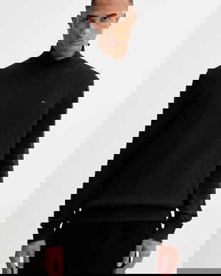 Tommy Jeans pulover de bumbac culoarea negru, light, DM0DM22096