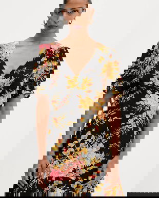 Never Fully Dressed rochie culoarea negru, mini, evazati