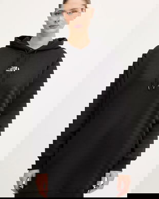 The North Face rochie Essential Relaxed culoarea negru, mini, oversize, NF0A8EEEJK31