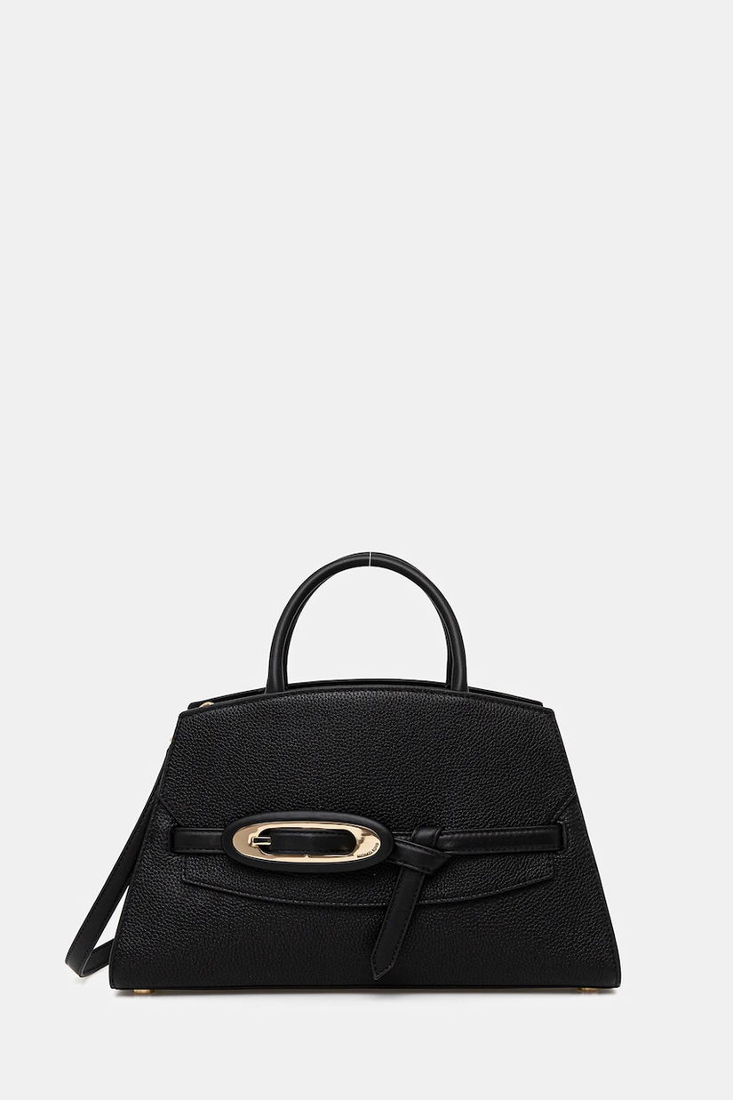 MICHAEL Michael Kors geantă de piele culoarea negru, 30F5GQ8S6L