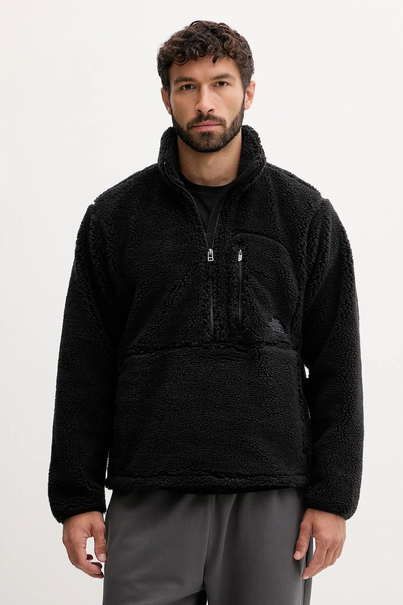 The North Face bluză Extreme Pile 2 culoarea negru, uni, NF0A88Y6JK31