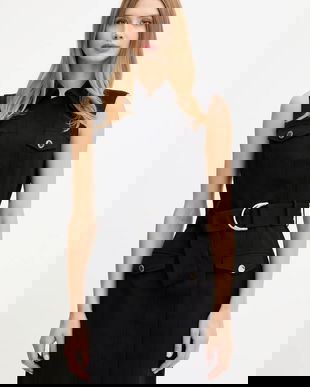 Morgan rochie RAFIK culoarea bej, mini, mulata, RAFIK