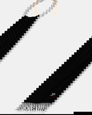 Moschino eșarfă de lână culoarea gri, uni, M5783 50124