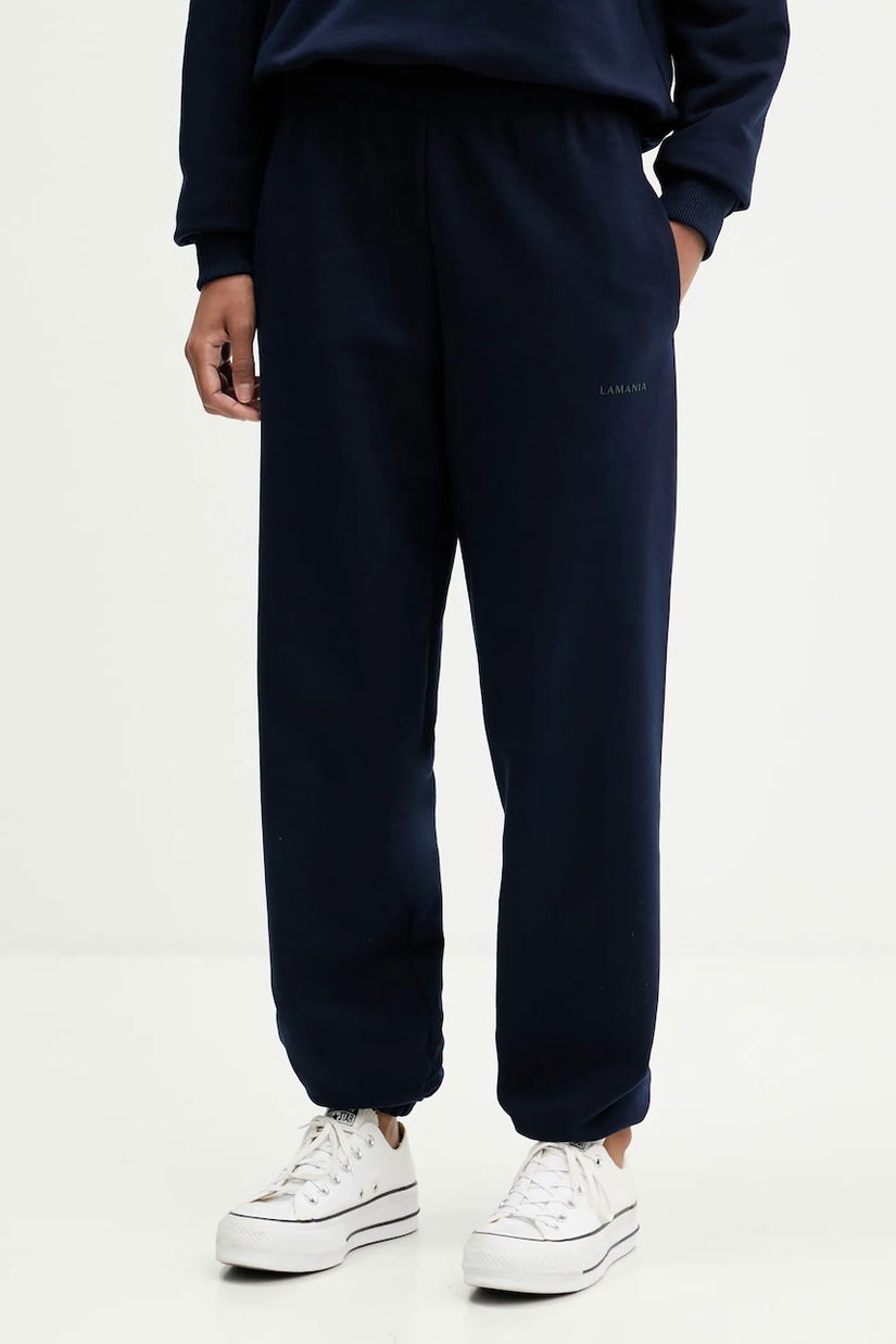 La Mania pantaloni de trening RICO culoarea maro, uni, RICO