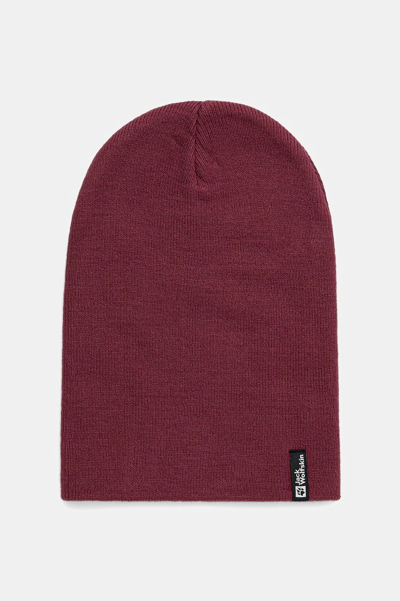 Jack Wolfskin căciulă culoarea bleumarin, din tricot gros, 1903892