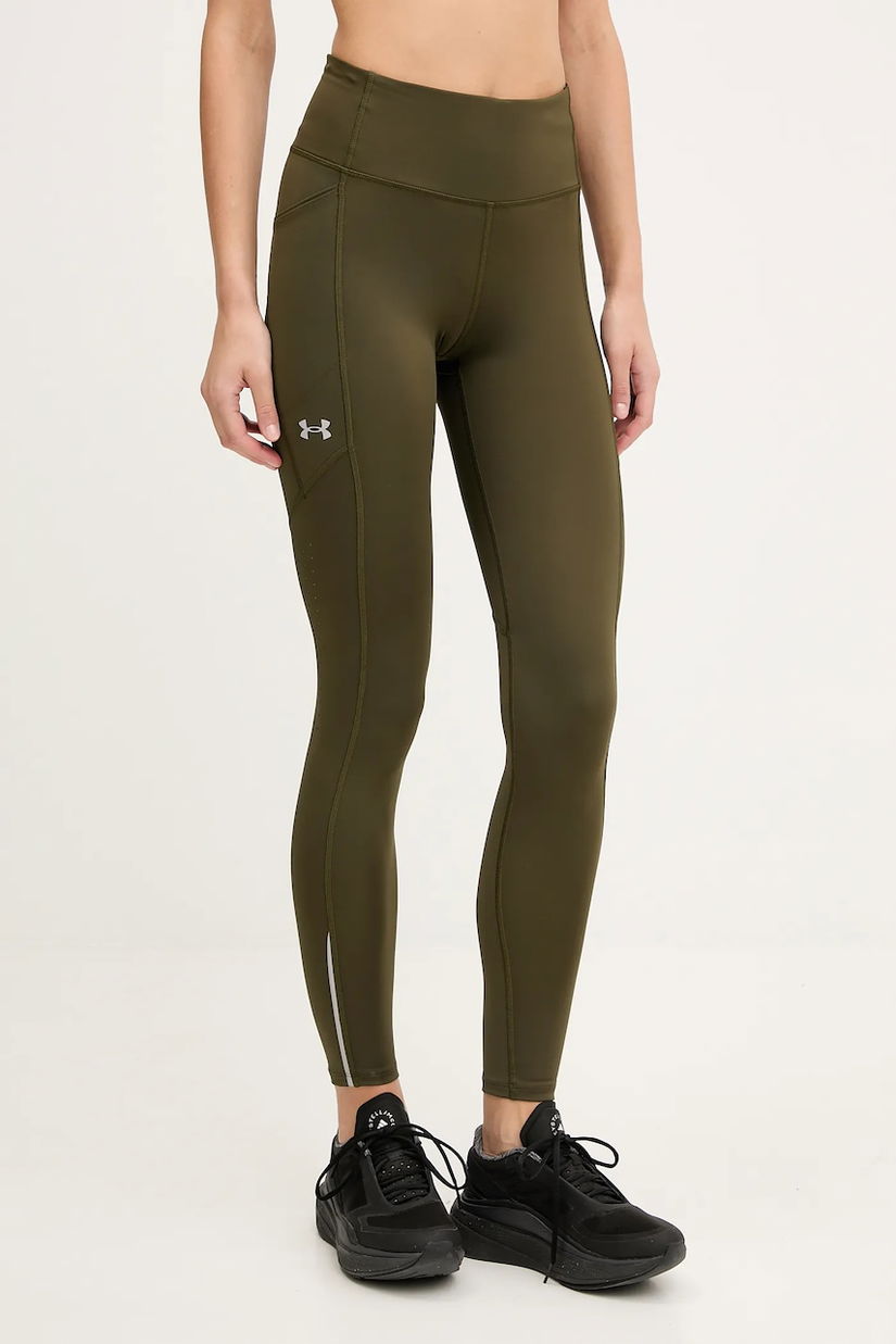 Under Armour leggins de alergare Fly Fast 3.0 culoarea negru, uni, 1369773