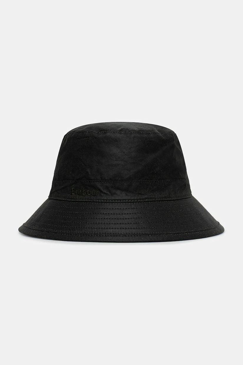 Barbour pălărie din bumbac Wax Sports culoarea negru, bumbac, MHA0001