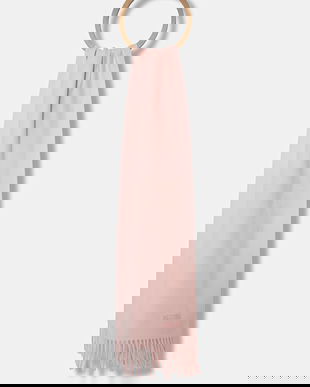 Moschino eșarfă de lână culoarea bej, uni, M5165 50092