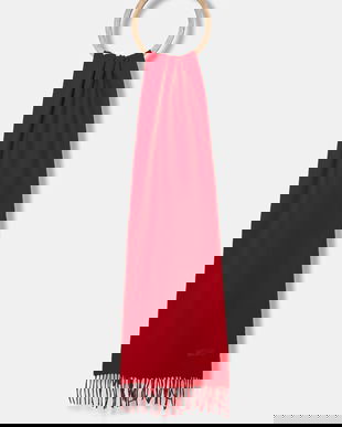 Moschino eșarfă de lână culoarea bej, uni, M5165 50092