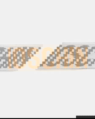 Moschino bentiță din lână culoarea negru, M2338 65216