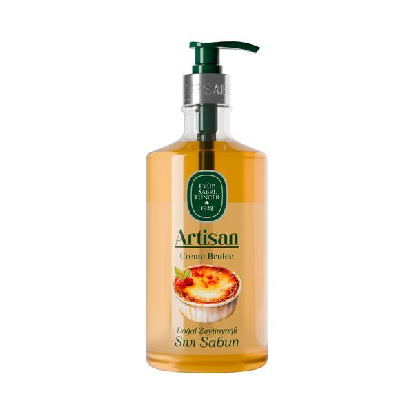 Săpun lichid Artisan cu ulei natural de Măsline, Ey&uuml;p Sabri Tuncer - Creme Brulee 600 ML